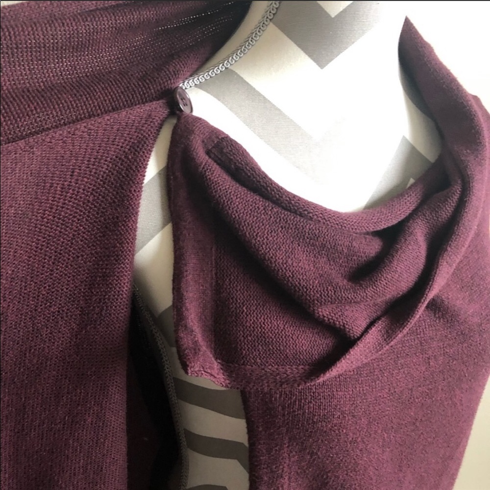 Cabi Port Fringe Sweater Cardigan L EUC - Picture 6 of 6